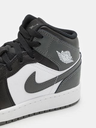 Air Jordan 1 Mid Zapatillas Altas Unisex NegroGris
