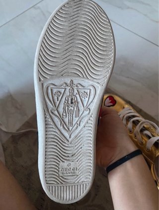 Scarpe Gucci Oro Floreali