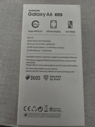 Samsung Galaxy A6 Negro