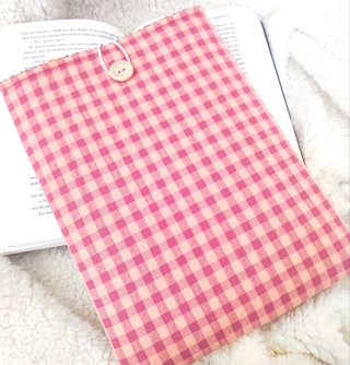 Funda Literaria Vichy rosa