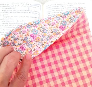 Funda Literaria Vichy rosa
