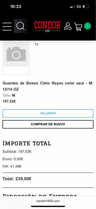 Guantes Boxeo Cleto Reyes M (16oz)