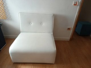 Sillón individual blanco