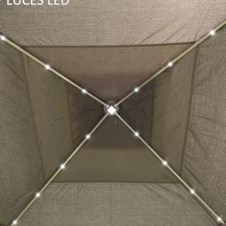 Carpa Plegable 3,3x3,3m con Luces LED