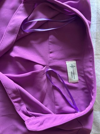 Camisa violeta de manga larga para mujer