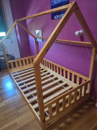 Cama Montessori Madera Natural