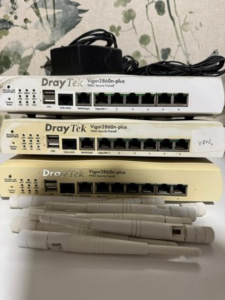 3x Draytek Vigor 2860n-plus Firewall