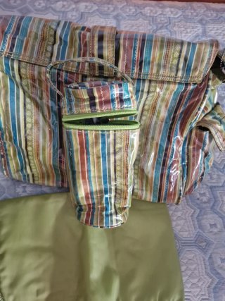 Bolso cambiador Kalencom rayas