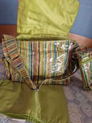Bolso cambiador Kalencom rayas