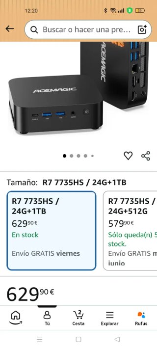✅Mini PCACEMAGIC Negro potente a estrenar ✅
