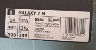 Zapatillas Adidas Galaxy 7 M Talla 49 1/3