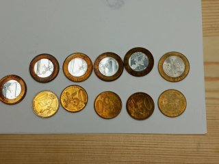 Lote monedas prueba Italia y Vaticano
