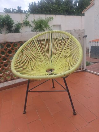 Silla Acapulco exterior /amarilla