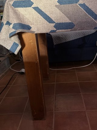 Mesa madera y cristal