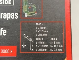Grapas PARKSIDE Tipo 53 (12.000 uds)