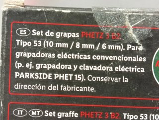 Grapas PARKSIDE Tipo 53 (12.000 uds)