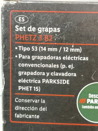 Grapas PARKSIDE Tipo 53 (12.000 uds)
