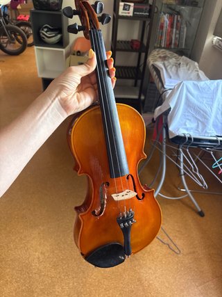 Violín con funda y arco