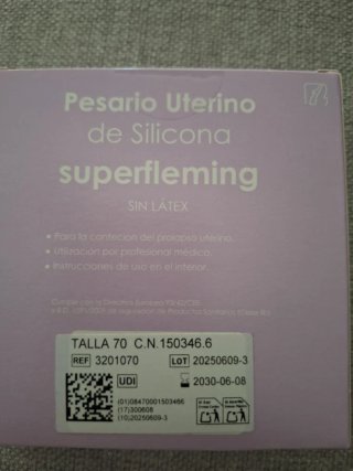 Pesario Uterino de Silicona SF 70