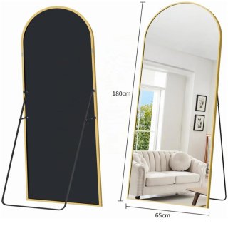 Gran espejo de cuerpo entero 179x65 dorado