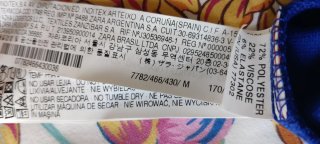 Vestido azulón de un hombro