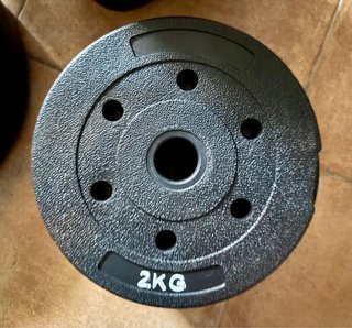 Discos de gimnasio 2kg, 2.5kg, 3kg, 5kg y 10kg
