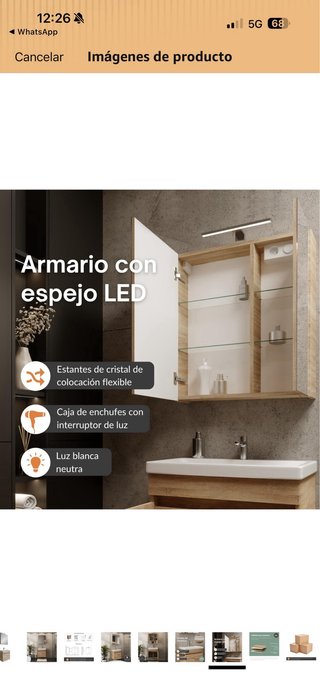 Mueble baño Planetmöbel Roble Sonoma