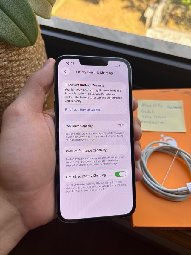 iPhone 13 Pro Azul Sierra 128Gb com Caixa Grade C