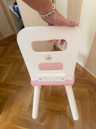 Mesa y 2 Sillas Infantiles Rosas