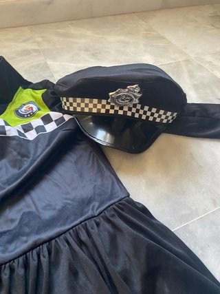 Disfraz Policía Niña Talla M y dos gorras