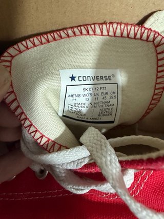 Botas Converse Rojas Talla 45