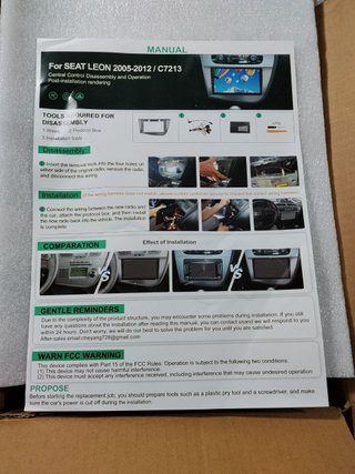 Radio Coche 2 DIN Android 15 2+64GB Seat Leon MK2