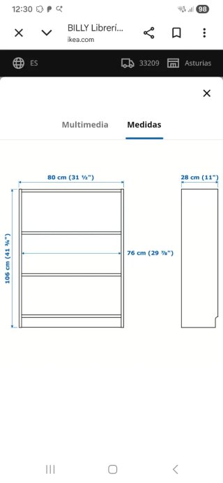Librería Billy Ikea