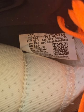 Nike Jordan comfort 2  Orange 45.5