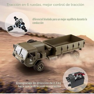 Camión Militar RC 1:12 6WD