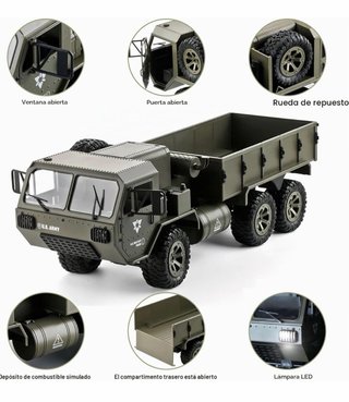 Camión Militar RC 1:12 6WD