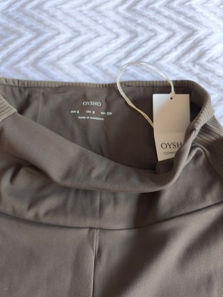 Mallas Oysho Talla S Marrón Acampanadas