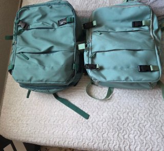 Mochila de equipaje de mano verde 10 euros la unid