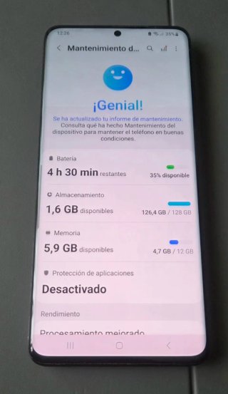 Samsung S20+ 5G 128GB Negro