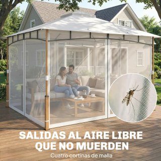 Carpa Cenador Jardín Doble Techo