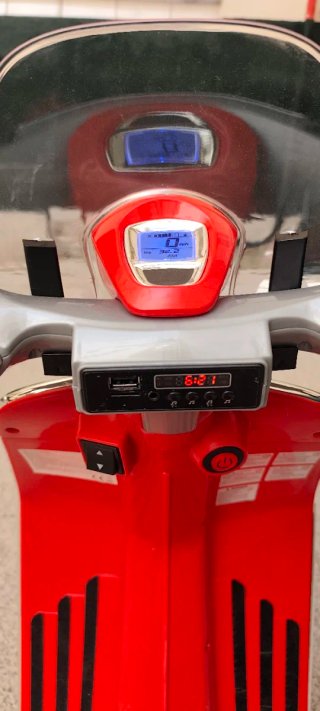 Moto Eléctrica Vespa Niños Roja