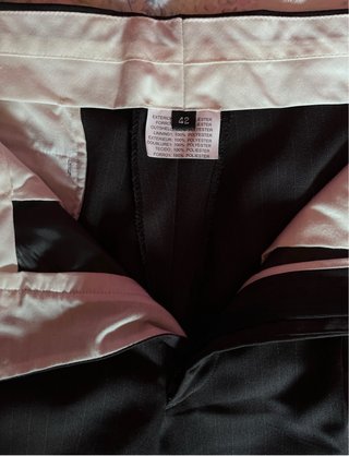 Traje de hombre gris oscuro/negro