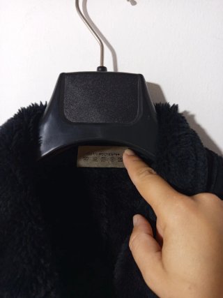 Abrigo largo vintage negro talla XXL