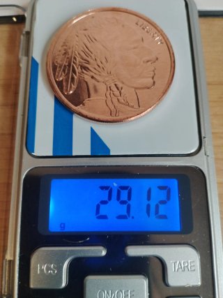Onza Cobre Puro Bisonte 999 Fine Copper