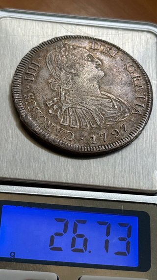 8 Reales Carlos IV 1797 Potosí Plata