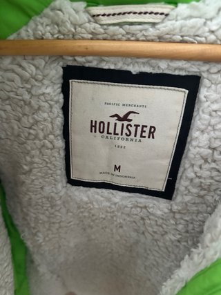 Anorak Hollister verde talla M