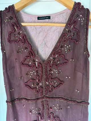 Vestido Massimo Dutti bordado