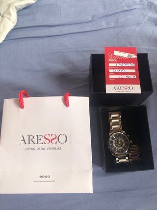 Reloj Aresso Azul y Plateado Nuevo