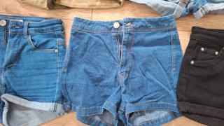 Lote 5 Pantalones Cortos Vaqueros. Talla 32.