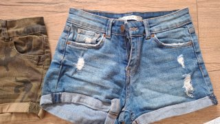 Lote 5 Pantalones Cortos Vaqueros. Talla 32.